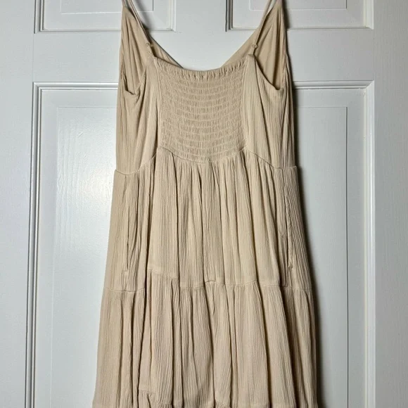 Garage Beige Textured Dress - Picture 3 of 5